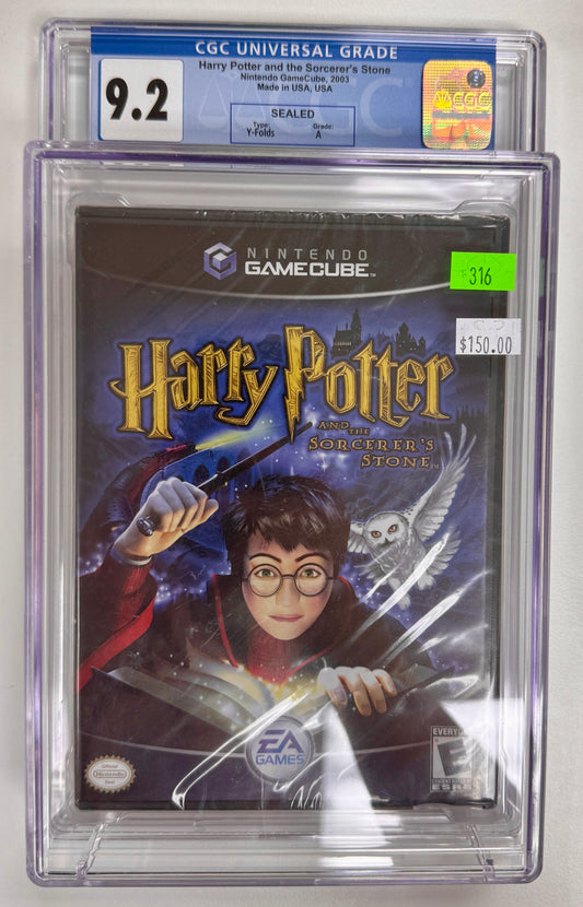 Nintendo Gamecube Harry Potter & the Sorceror's Stone CGC 9.2 Sealed A Seal