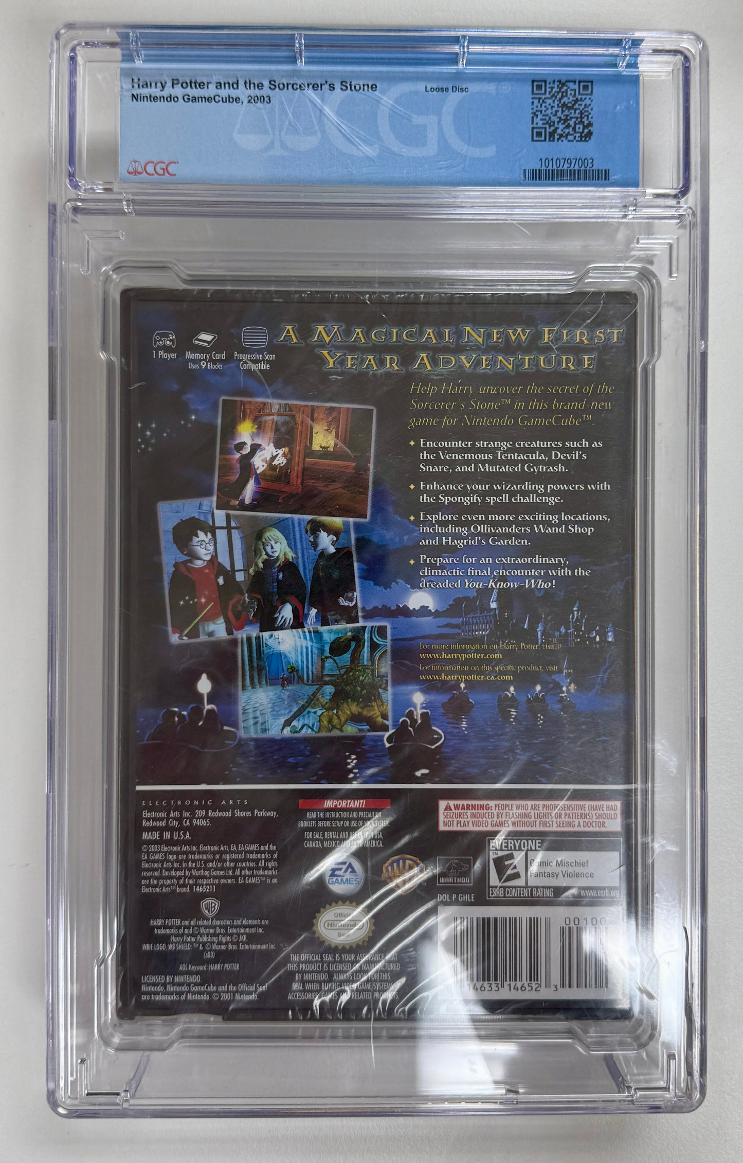 Nintendo Gamecube Harry Potter & the Sorceror's Stone CGC 9.2 Sealed A Seal