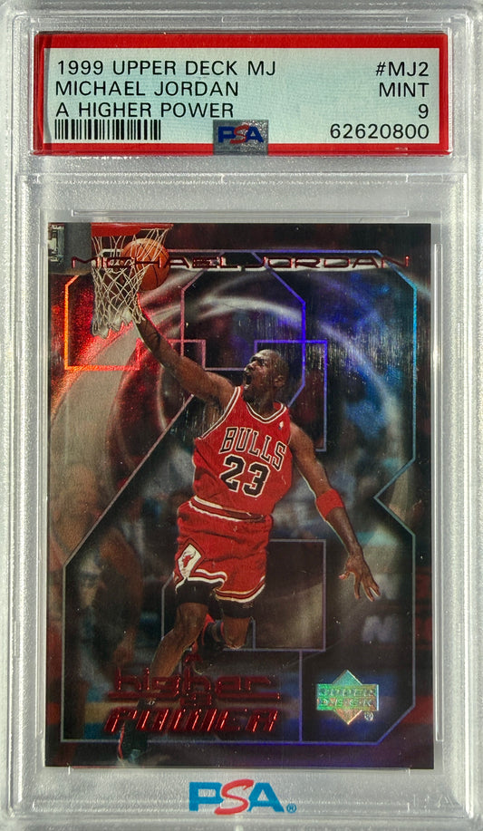 1999 Upper Deck MJ A Higher Power #MJ2 Michael Jordan PSA 9 (0800)