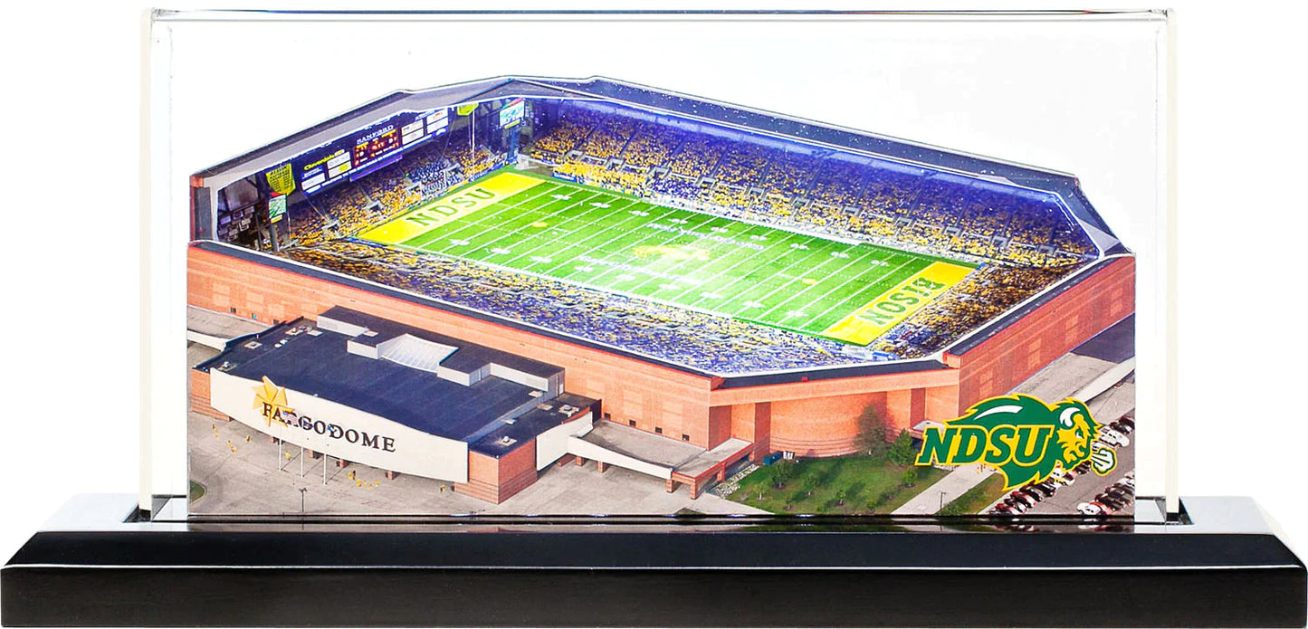 North Dakota State Bison - Fargodome - NCAA Stadium Replica with LEDs