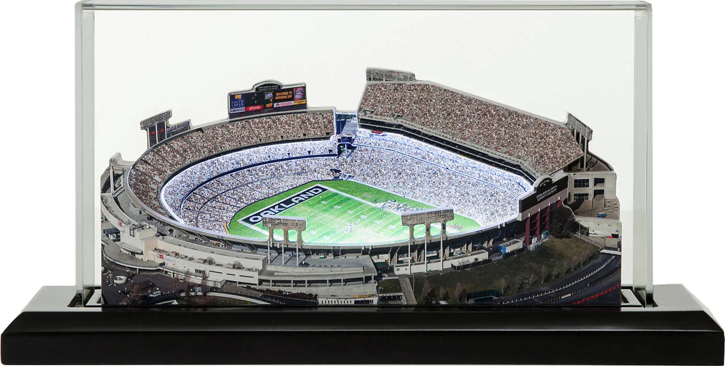 Oakland Raiders - Oakland Alameda Coliseum - NFL Stadium Replica with LEDs