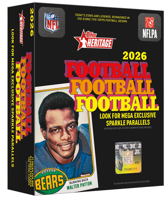 2026 Topps Heritage Football Mega Box