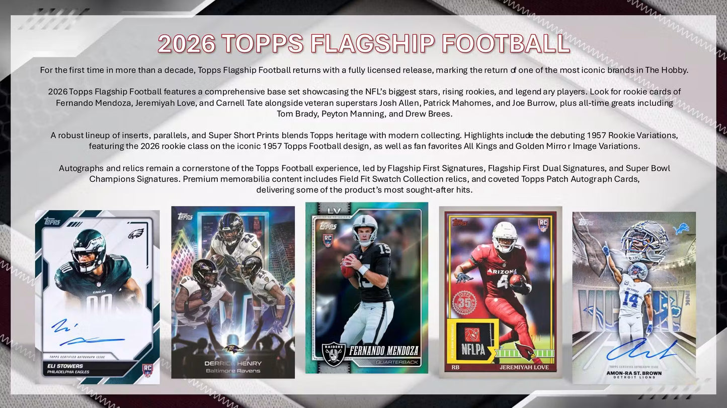 2026 Topps Football Hobby Box