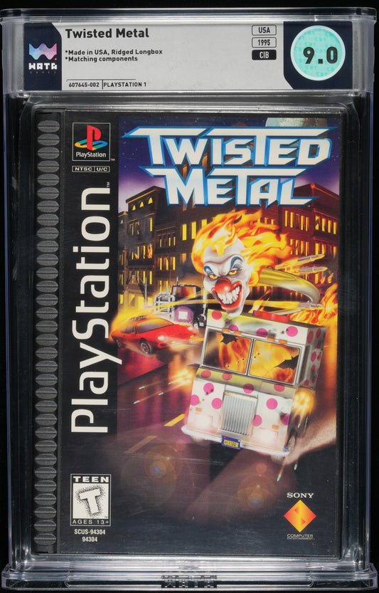 Playstation One PS1 Twisted Metal Playstation Long Box 1st Print WATA 9.0 CIB